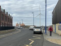 It's over four miles of fairly tedious road walking through Blyth